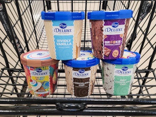 kroger ice cream pints in cart