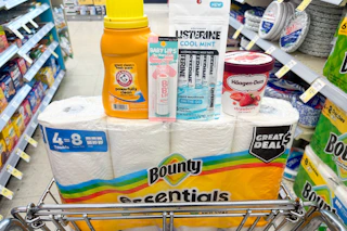 walgreens groceries in a shopping cart