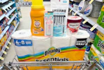 walgreens groceries in a shopping cart