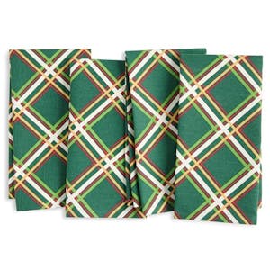 Plaid Holiday Cloth Napkins