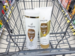 pantene hair care items in walgreens cart