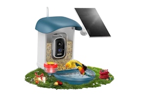 Loatos Solar-Powered Bird Feeder