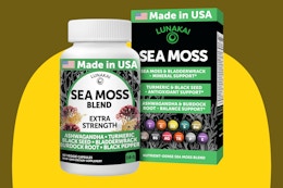 Lunakai Irish Sea Moss Capsules Drop to $11 With Amazon Coupon (Reg. $32) card image