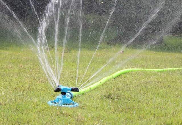 Automatic Lawn Sprinkler, Only $9.98 on Amazon card image