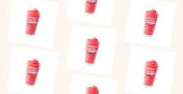 mcdonalds frozen fanta strawberry in a photo collage
