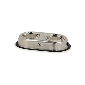 No-Tip Double Diner Pet Bowl