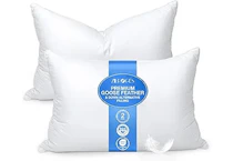 Goose Feather Bed Pillow Set