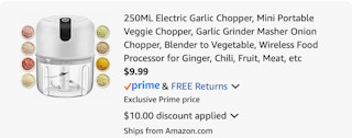 food processor Amazon receipt