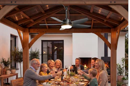 Outdoor Ceiling Fan with Lights