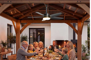 Outdoor Ceiling Fan with Lights