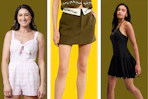 3 women's styles featuring linen-blend fashion