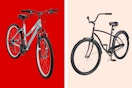 Stock images of two adult bike styles/brands