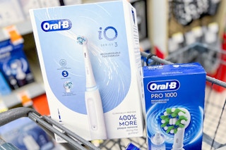 oral-b and crest products on a shelf
