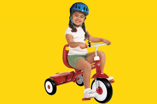 Radio Flyer Steer-and-Stroll Tricycle, Just $40 at QVC (Reg. $90) card image