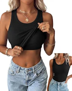 Women's Tank Tops with Built-in Bra