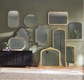 home depot wall mirrors screenshot