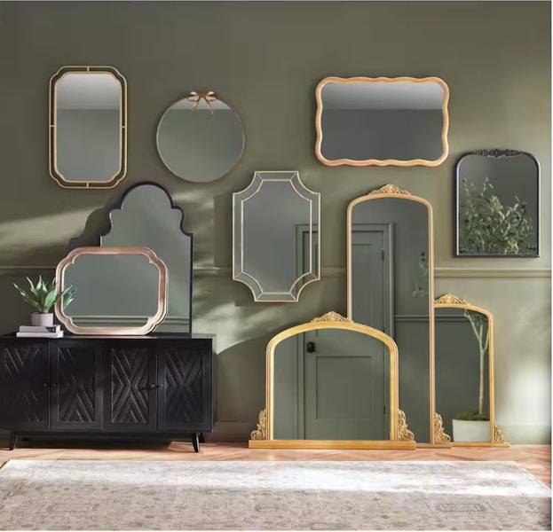 home depot wall mirrors screenshot