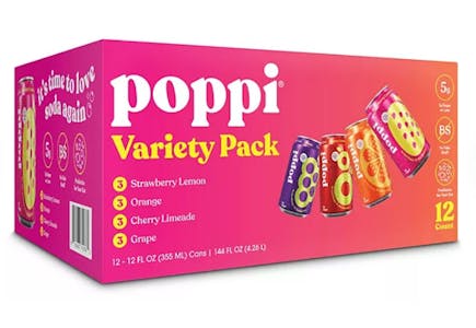 Poppi Prebiotic Soda 12-Pack