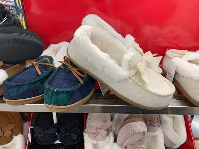 Bestselling Moccasin Slippers for Adults, Just $14.40 at Kohl's card image