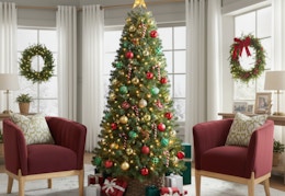 6.5' pre-lit christmas tree