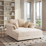 Hokku Designs Corduroy Lounge Sofa