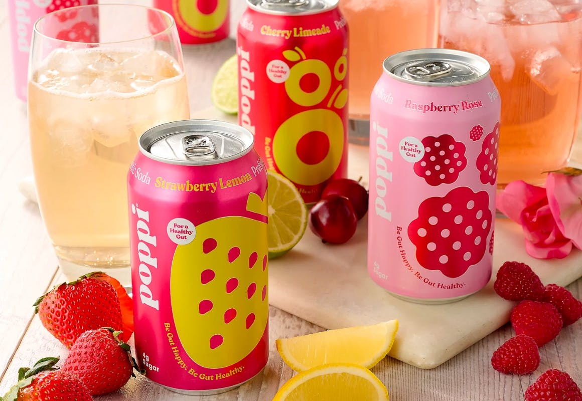 Poppi Soda 16 Pack At QVC Just 27 Shipped Cheaper Than Other   QVC Poppi 12 Ounce Cans 16 Ct 5g Sugar Prebotic Soda Feature Image 