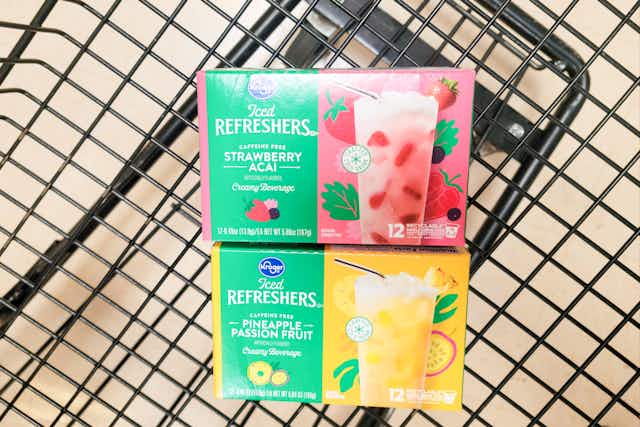 Starbucks-Inspired Strawberry or Pineapple Refreshers, Only $4.99 at Kroger card image
