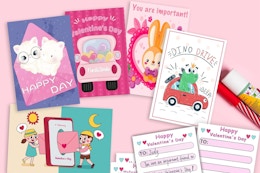 Get 24 Valentine’s Day Kids' Cards for $1.47 on Amazon card image