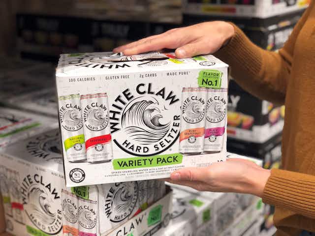 Which Store Has the Best Price for White Claw? card image