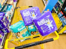 pampers and luvs diapers in dollar general shopping cart