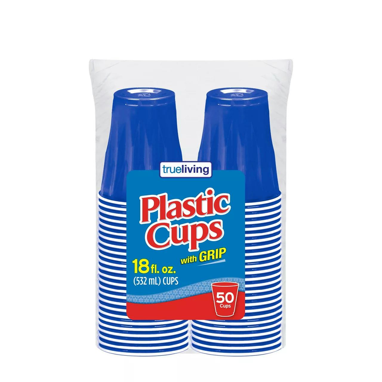 True Living Plastic Cups Pack