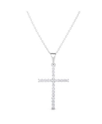 Cubic Zirconia Cross Pendant