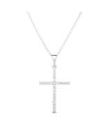 Cubic Zirconia Cross Pendant
