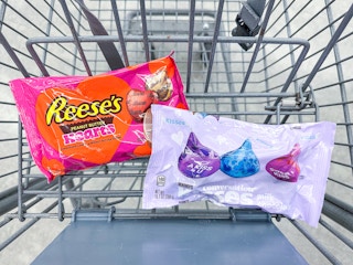 reese's hershey's chocolate in walgreens cart