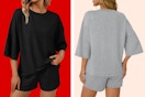 walmart lounge set collage