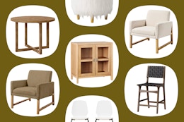 Target Furniture Sale: $57 Threshold Ottoman, $157 Magnolia Chair, and More card image