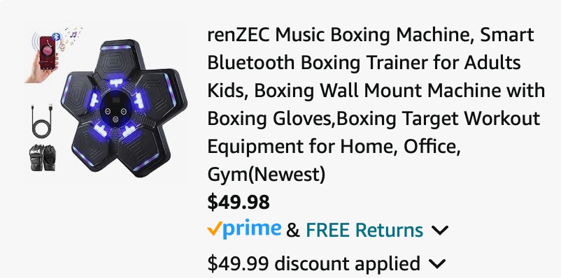 renZEC Music Boxing Machine