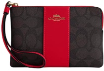 Coach Corner Zip Wristlet