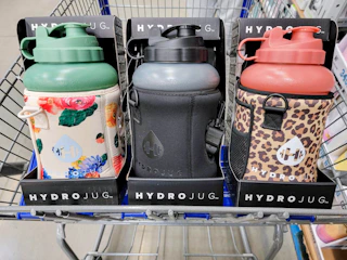hydrojug water bottles in different patterns