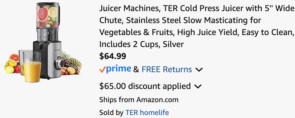 a cart ending in $64.99