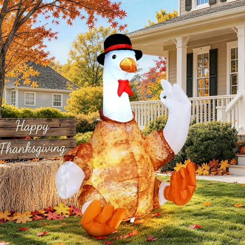 Thanksgiving Inflatable Turkey Goose