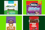 dog treats on a grid