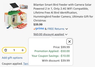 bird feeder cart