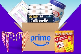 amazon items on a background