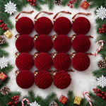 Velvet Christmas Ornaments
