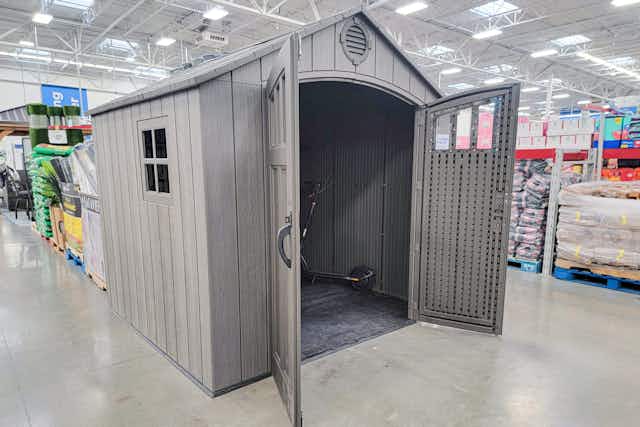 Lifetime 8' x 7.5' Storage Shed, Now Just $699 at Sam's Club (Reg. $899) card image