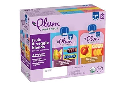 Plum Organics Baby Food 8-Pack