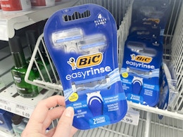 Bic EasyRinse Razors, Just $2.85 at Dollar General card image