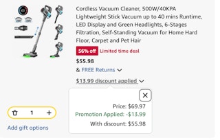 vacuumcleanerAmazonreceipt