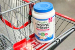 orgain organic protein powder in shopping cart